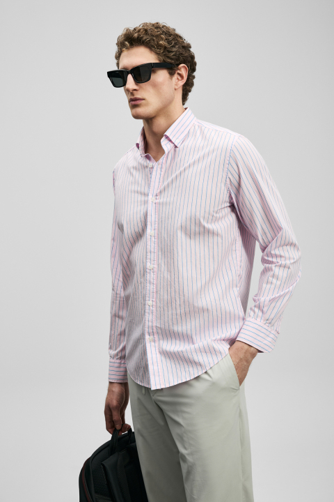 Alexo Erkek Basic Gömlek Regular Fit Pembe - LUFIAN