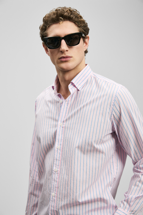 Alexo Erkek Basic Gömlek Regular Fit Pembe - LUFIAN