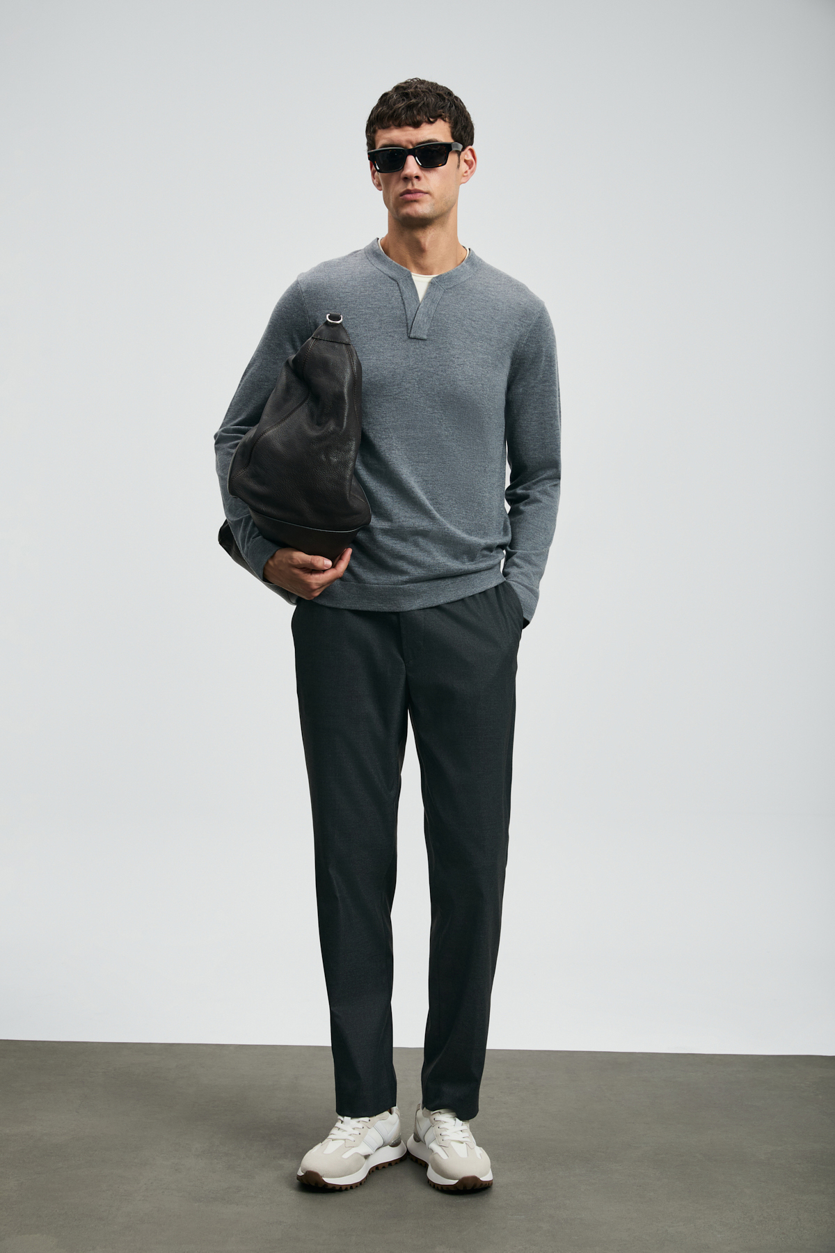 Amber Smart Erkek Chino Pantolon Slim Fit Antrasit - Lufian