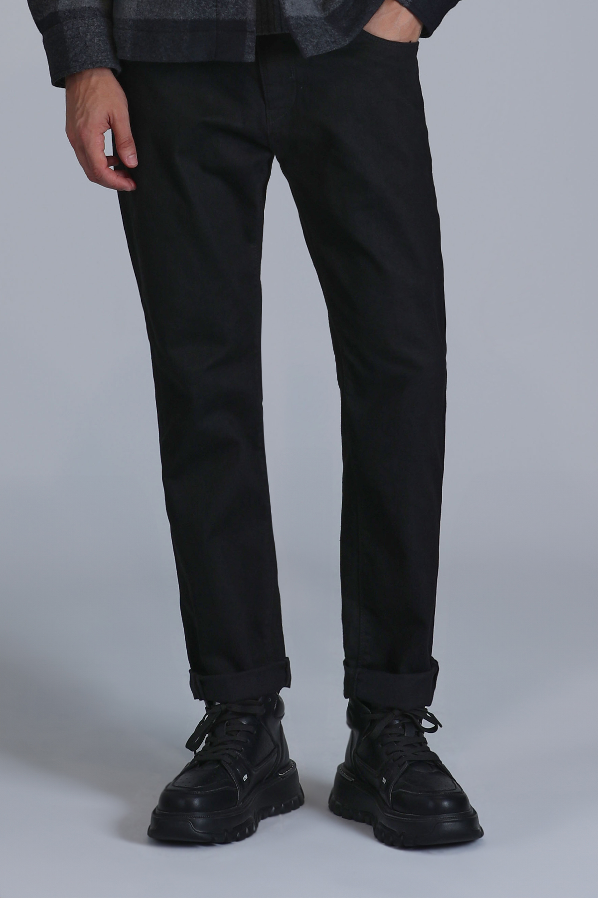 Anton Smart Jean Erkek Pantolon Slim Fit Siyah - LUFIAN