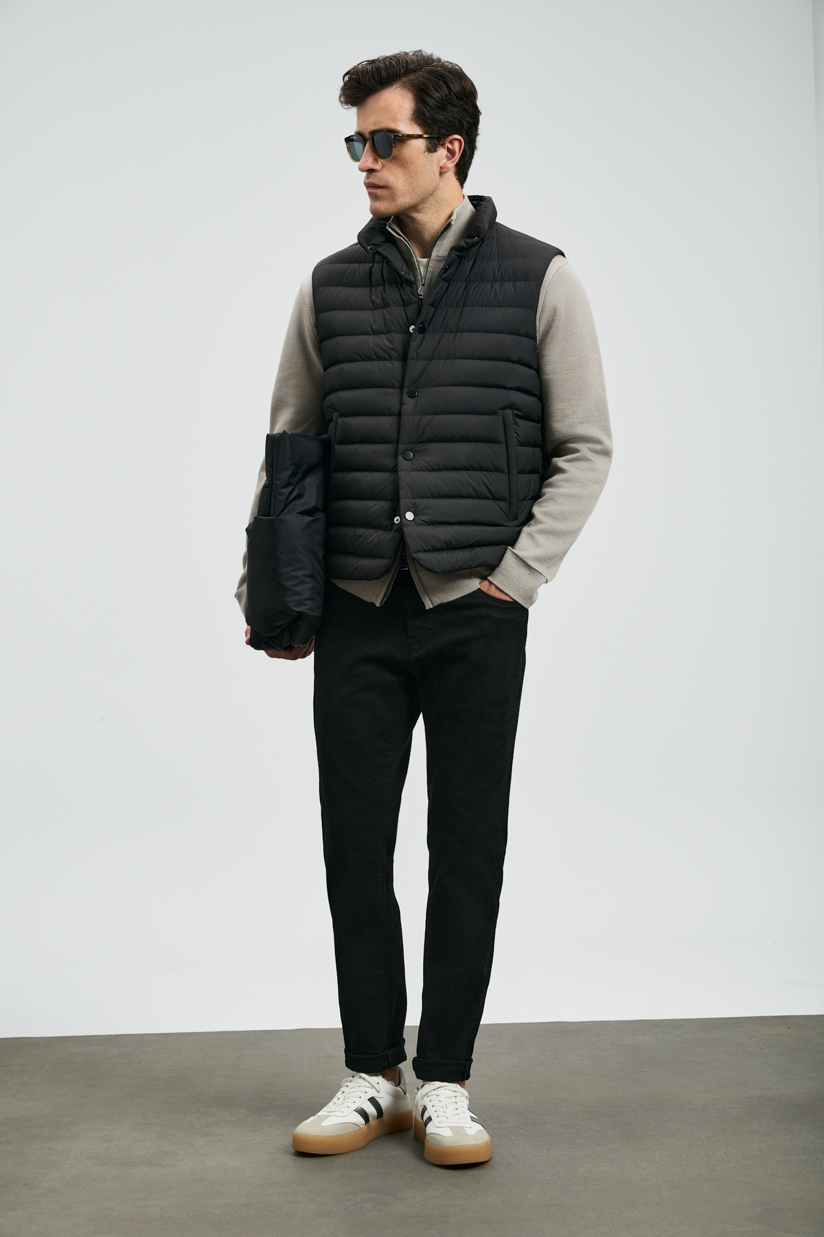 Anton Smart Jean Erkek Pantolon Slim Fit Siyah - LUFIAN