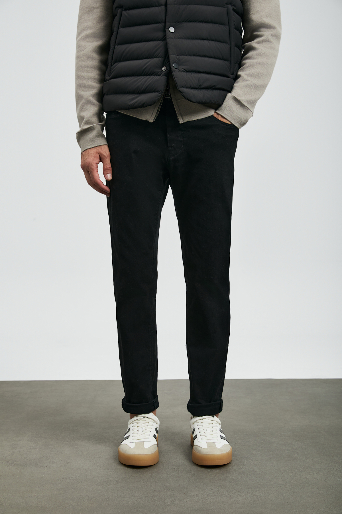 Anton Smart Jean Erkek Pantolon Slim Fit Siyah - LUFIAN