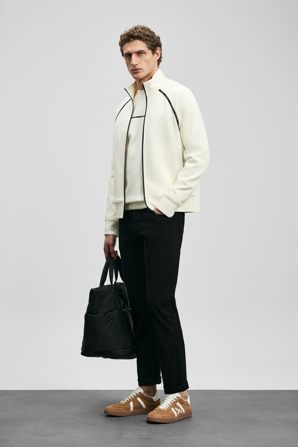 Anton Smart Jean Erkek Pantolon Slim Fit Siyah - LUFIAN