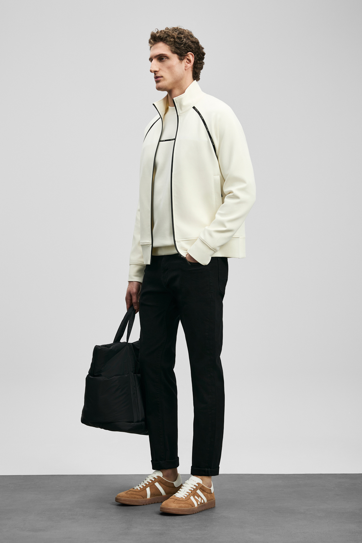 Anton Smart Jean Erkek Pantolon Slim Fit Siyah - LUFIAN