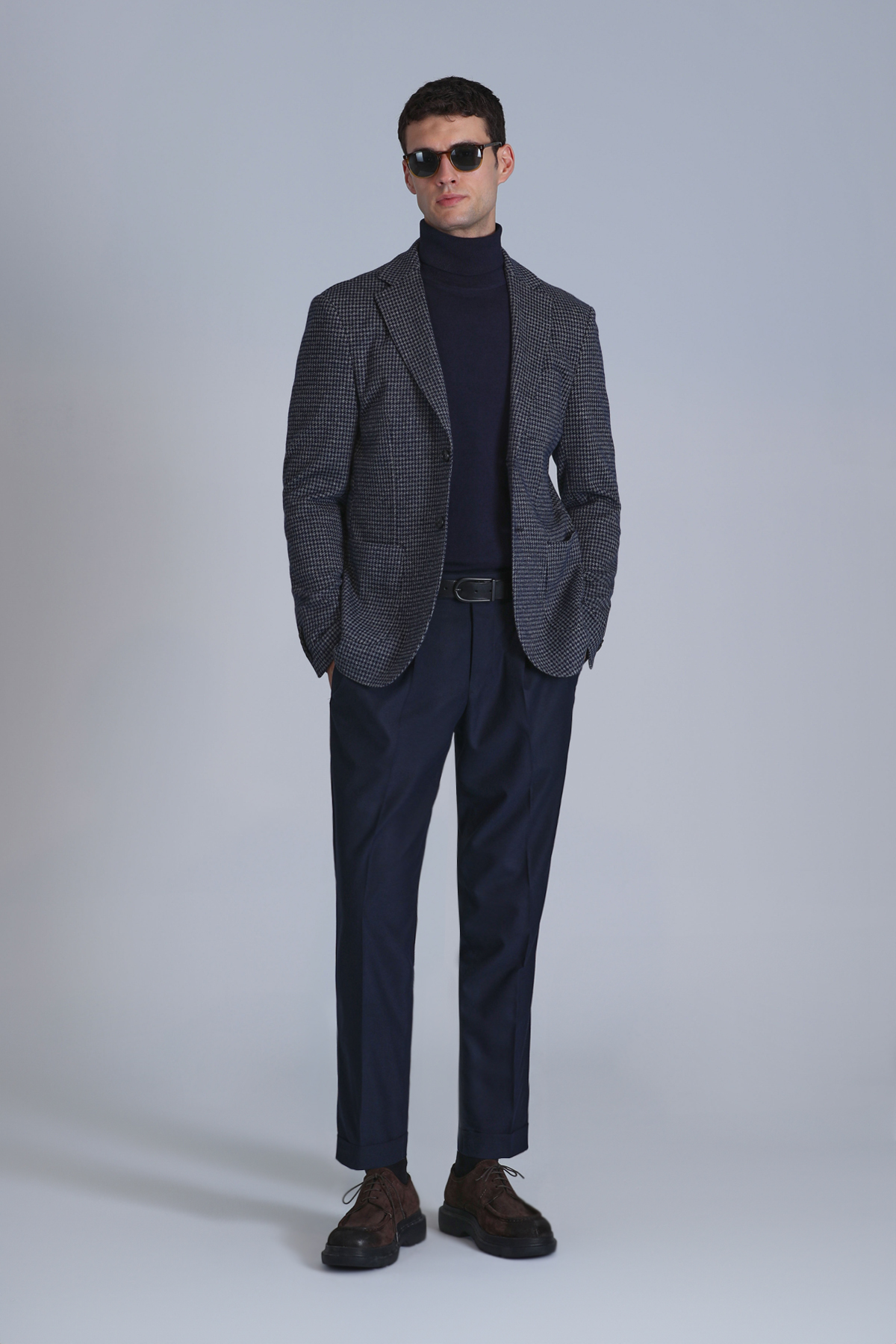 April Spor Erkek Blazer Ceket Slim Fit Lacivert - Lufian (1)