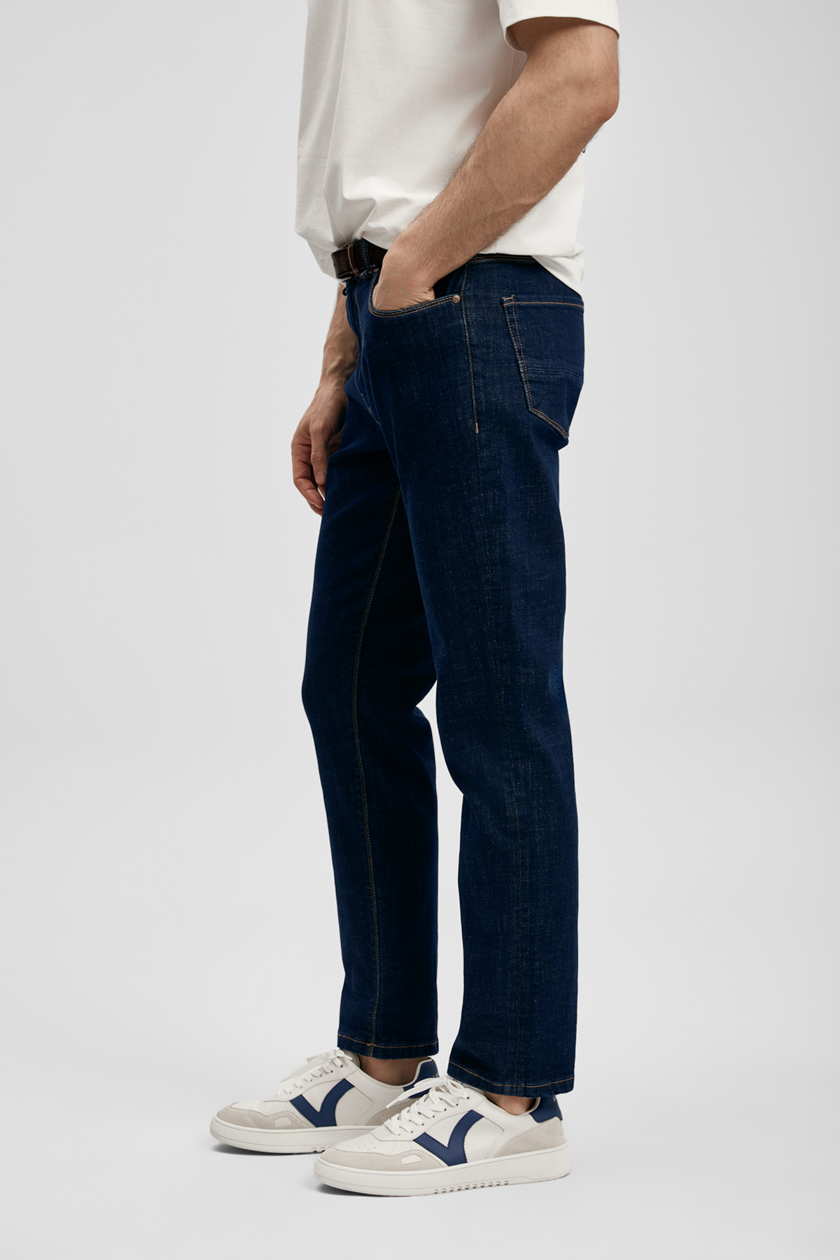 Aqua Smart Jean Erkek Pantolon Slim Fit Mavi - LUFIAN