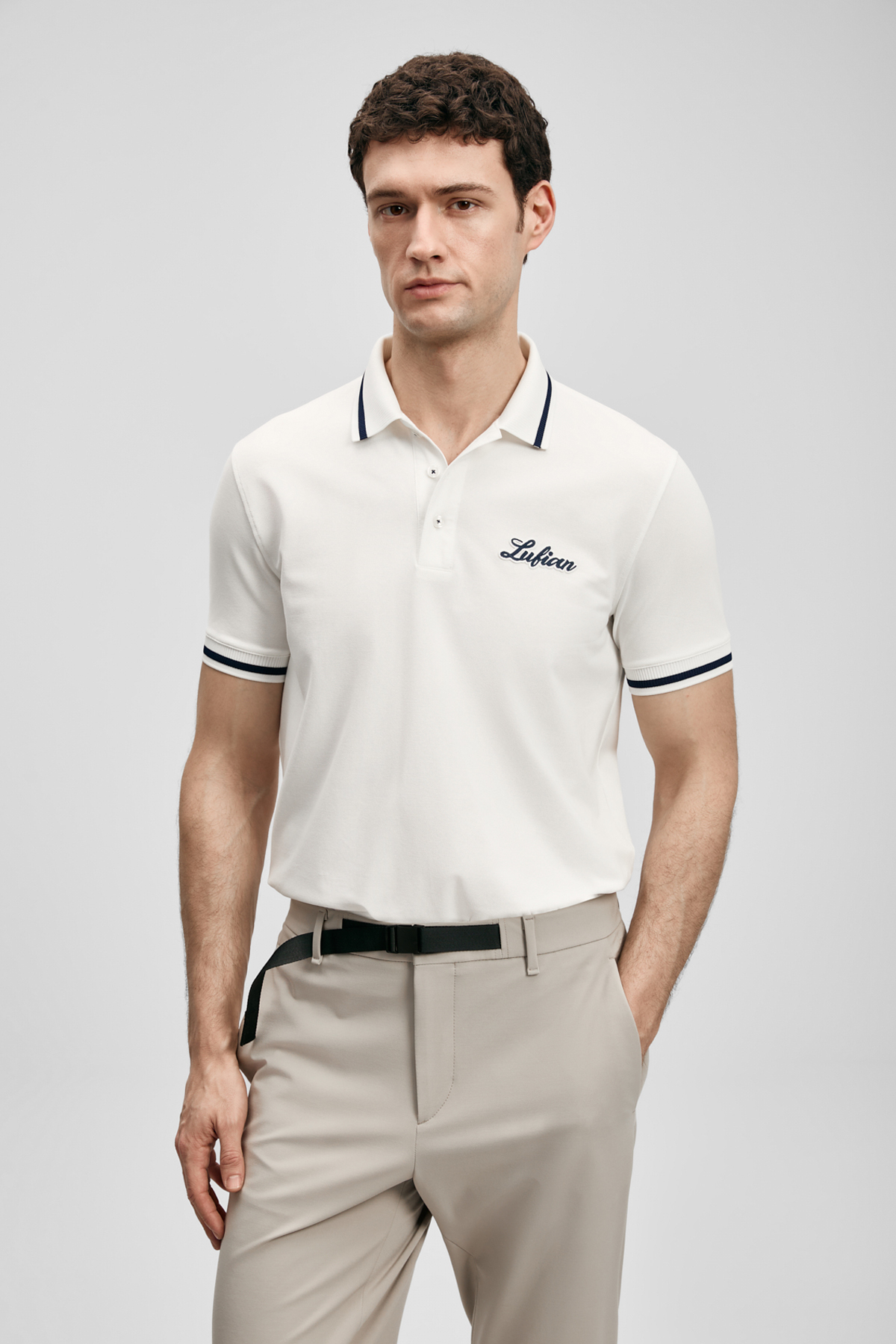 Artos Smart Erkek Polo Tişört Kırık Beyaz - Lufian