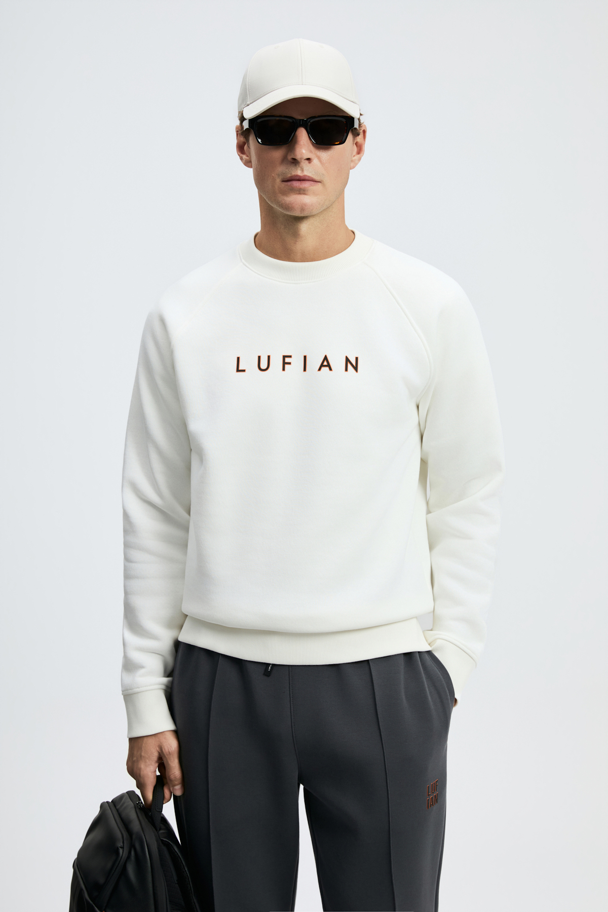 Bren Erkek Sweatshirt Kırık Beyaz - Lufian