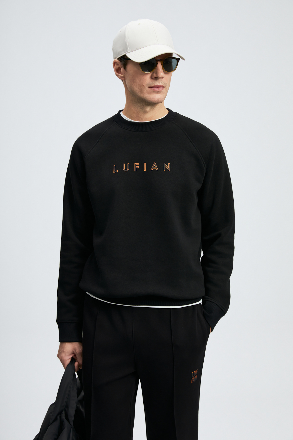 Bren Erkek Sweatshirt Siyah - Lufian