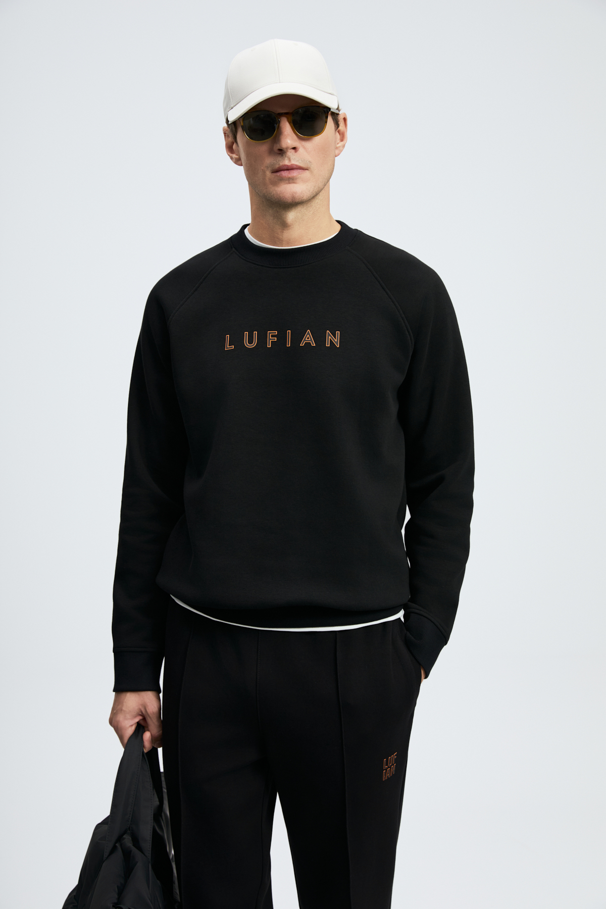 Bren Erkek Sweatshirt Siyah - Lufian