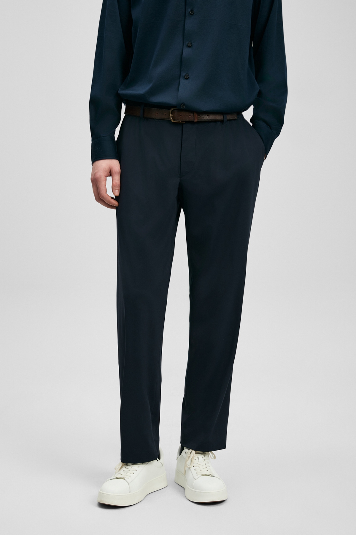 Calep Smart Erkek Chino Pantolon Slim Fit Lacivert - Lufian (1)