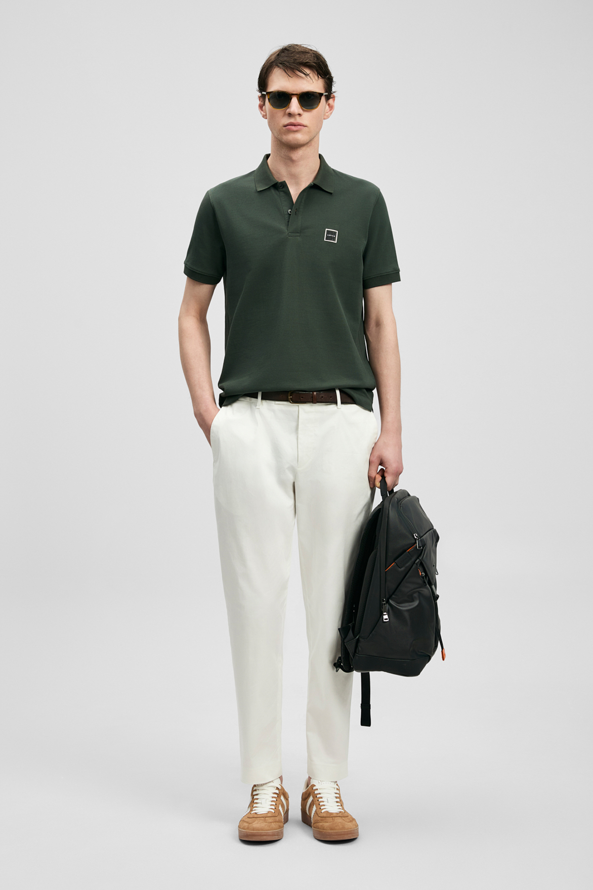 Carter Smart Erkek Polo Tişört Haki - LUFIAN