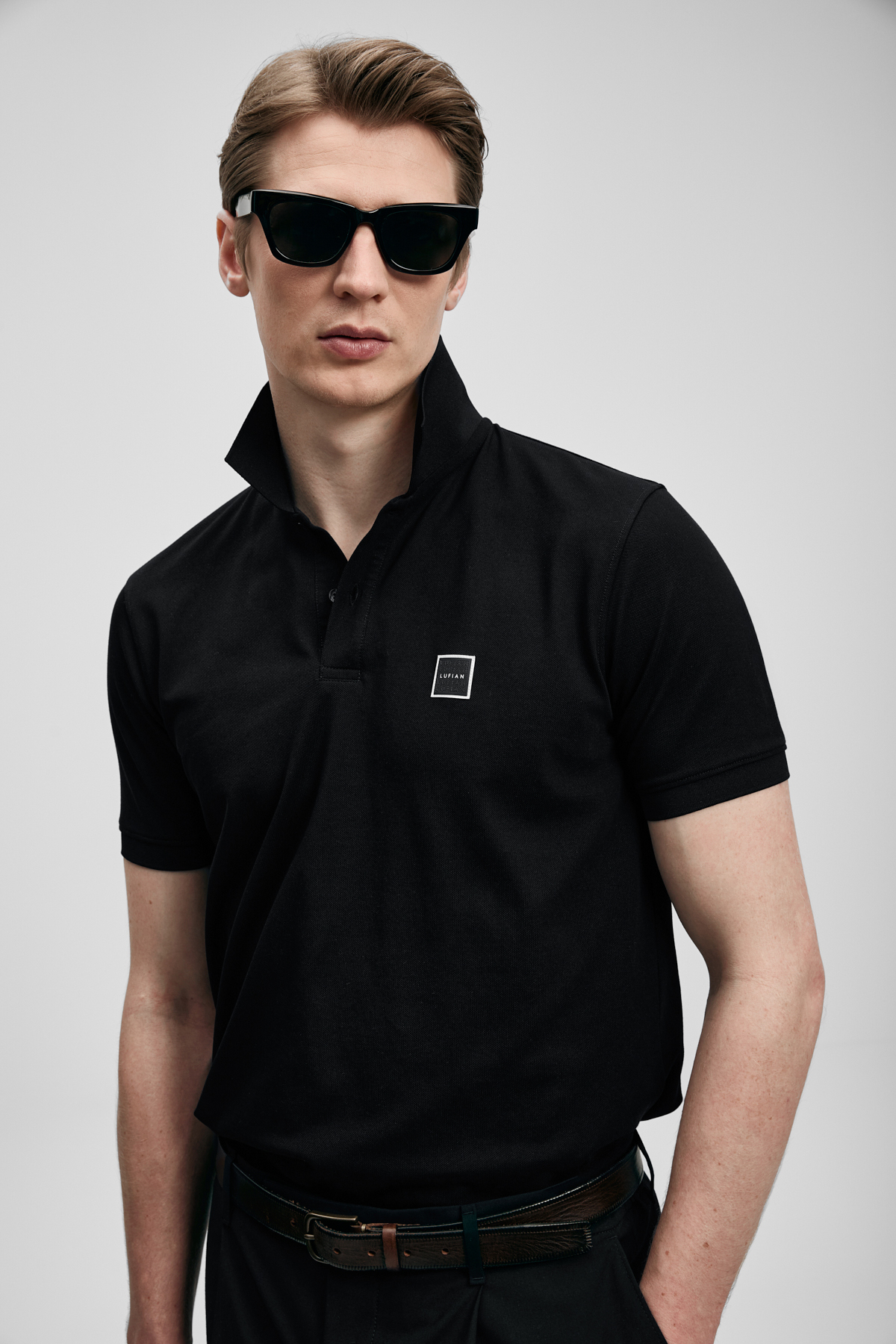 Carter Smart Erkek Polo Tişört Siyah - LUFIAN