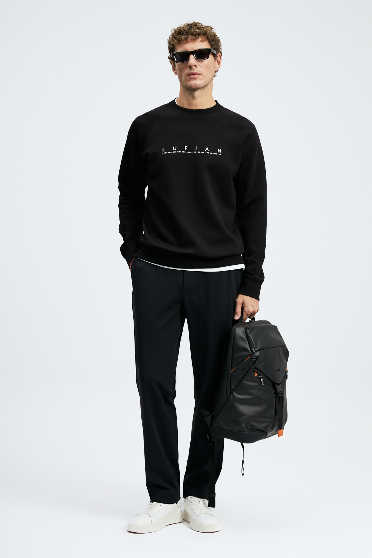 Cooper Erkek Sweatshirt Siyah - Lufian