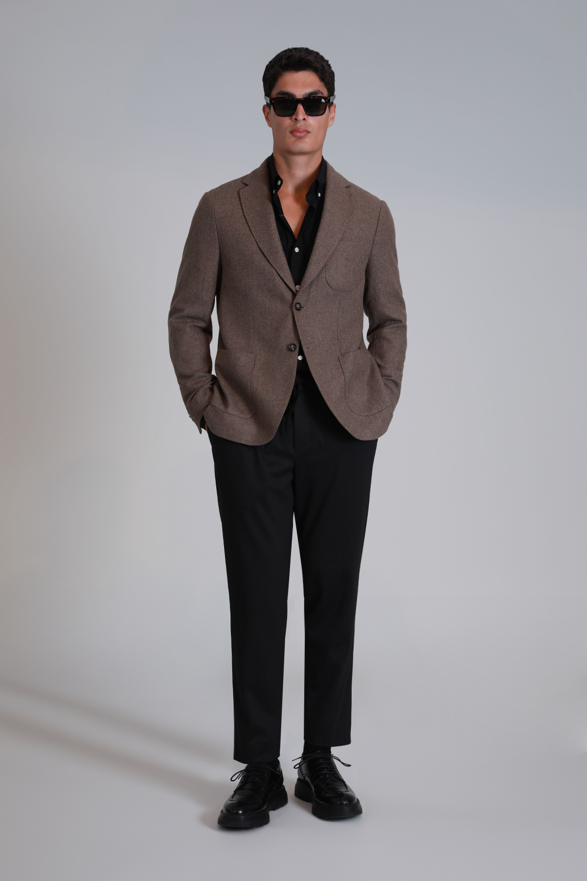 Daniel Spor Erkek Blazer Ceket Slim Fit Deve Tüyü - LUFIAN