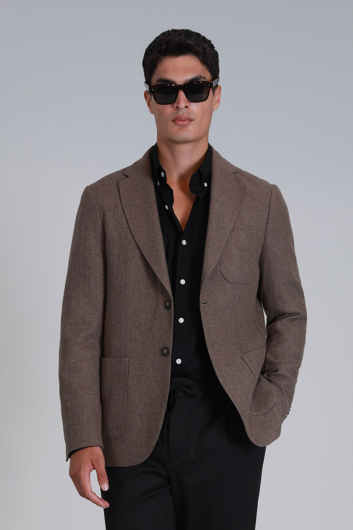 Daniel Spor Erkek Blazer Ceket Slim Fit Deve Tüyü - LUFIAN