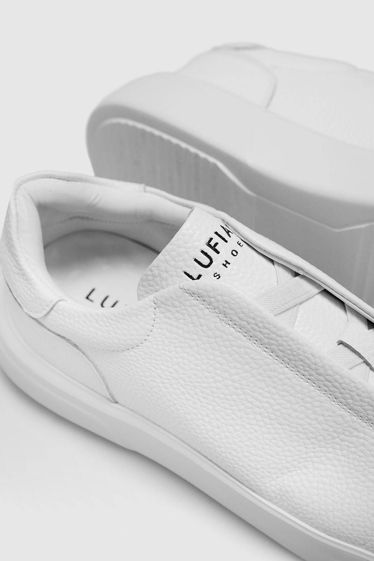 Dante Erkek Deri Sneaker Ayakkabı Beyaz - LUFIAN