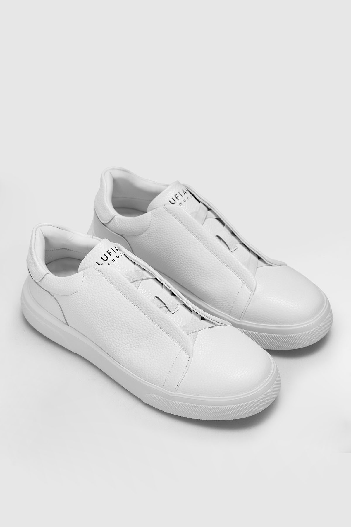 Dante Erkek Deri Sneaker Ayakkabı Beyaz - LUFIAN
