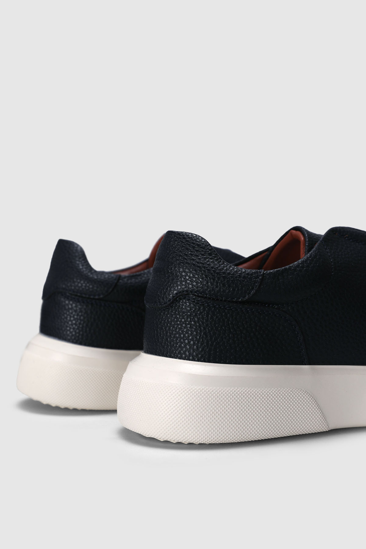 Dante Erkek Deri Sneaker Ayakkabı Lacivert - LUFIAN