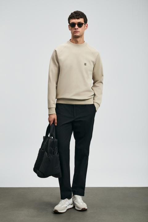 Daren Smart Erkek Chino Pantolon Slim Fit Siyah - LUFIAN