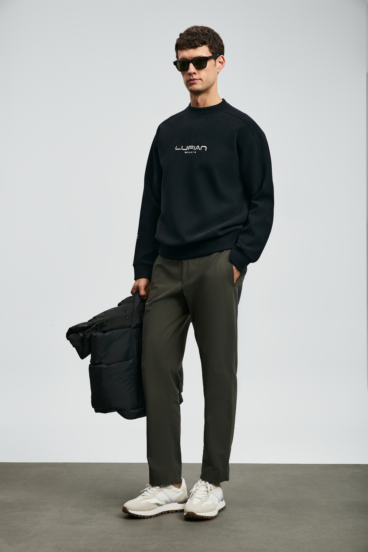 Dark Erkek Sweatshirt Siyah - Lufian (1)