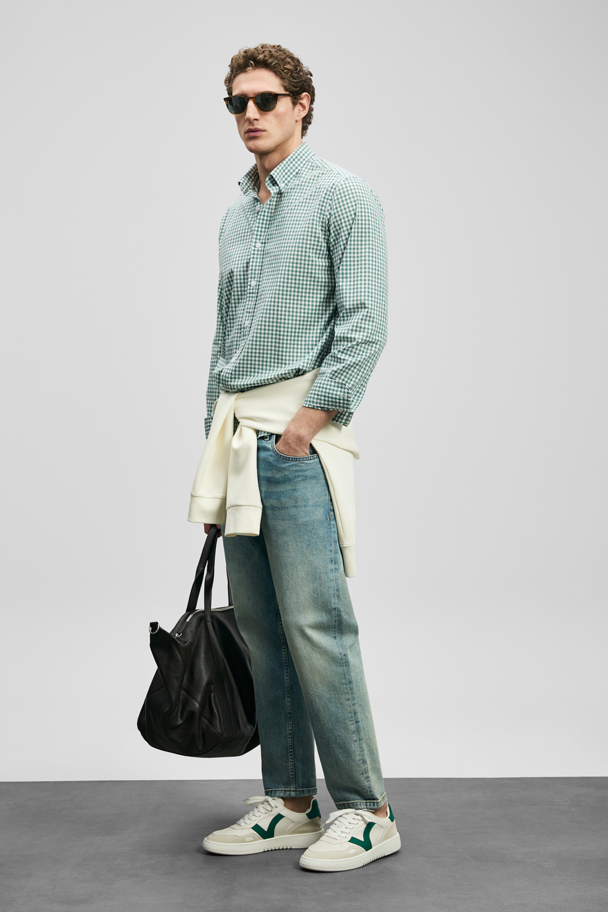 Davıd Smart Jean Erkek Pantolon Straight Fit Yeşil - Lufian