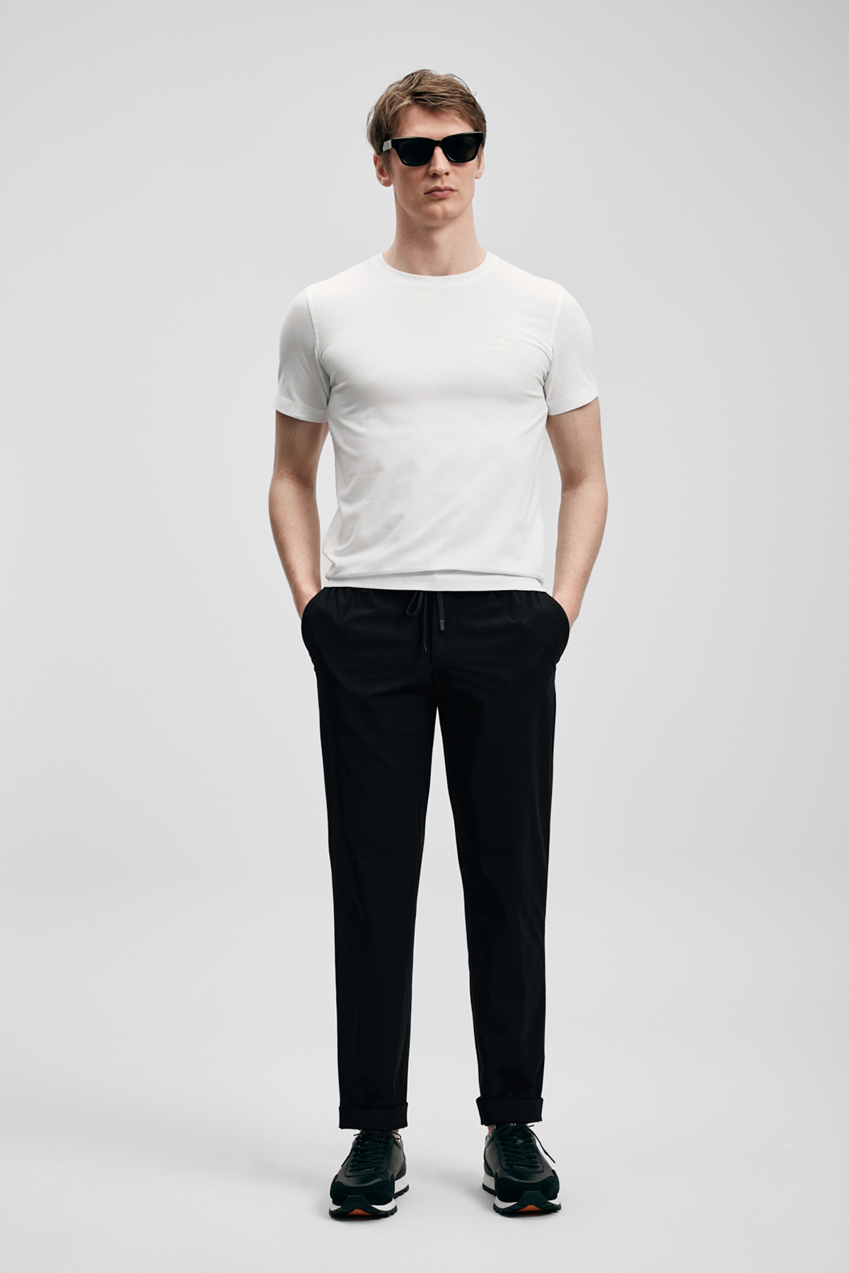 Daxon Smart Erkek Chino Pantolon Slim Fit Siyah - LUFIAN