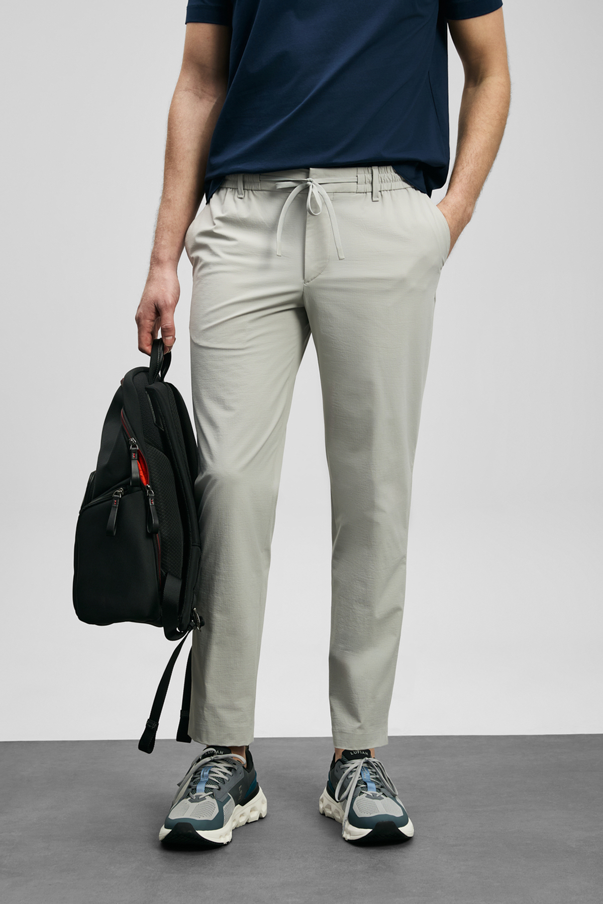 Daxon Smart Erkek Chino Pantolon Slim Fit Taş - LUFIAN