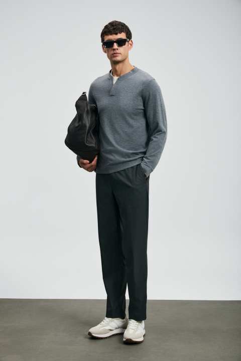Amber Schlaue Herren-Chinohosen Slim Fit Anthrazit - LUFIAN