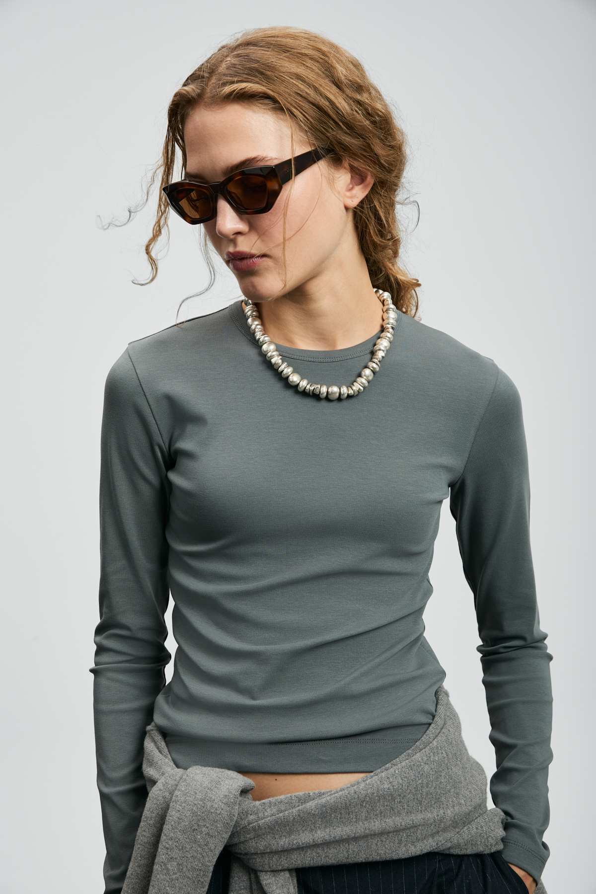 Amıra Damen-T-Shirt Grün - LUFIAN