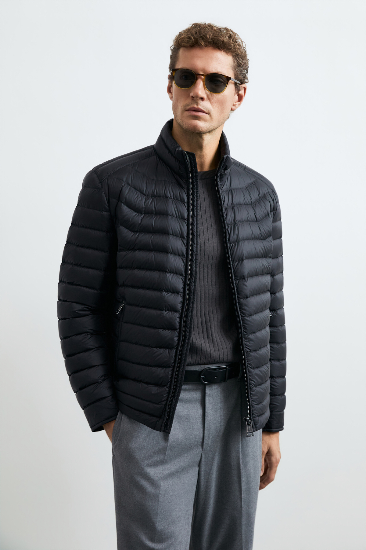 Andy Herren-Daunensteppjacke Schwarz - Lufian