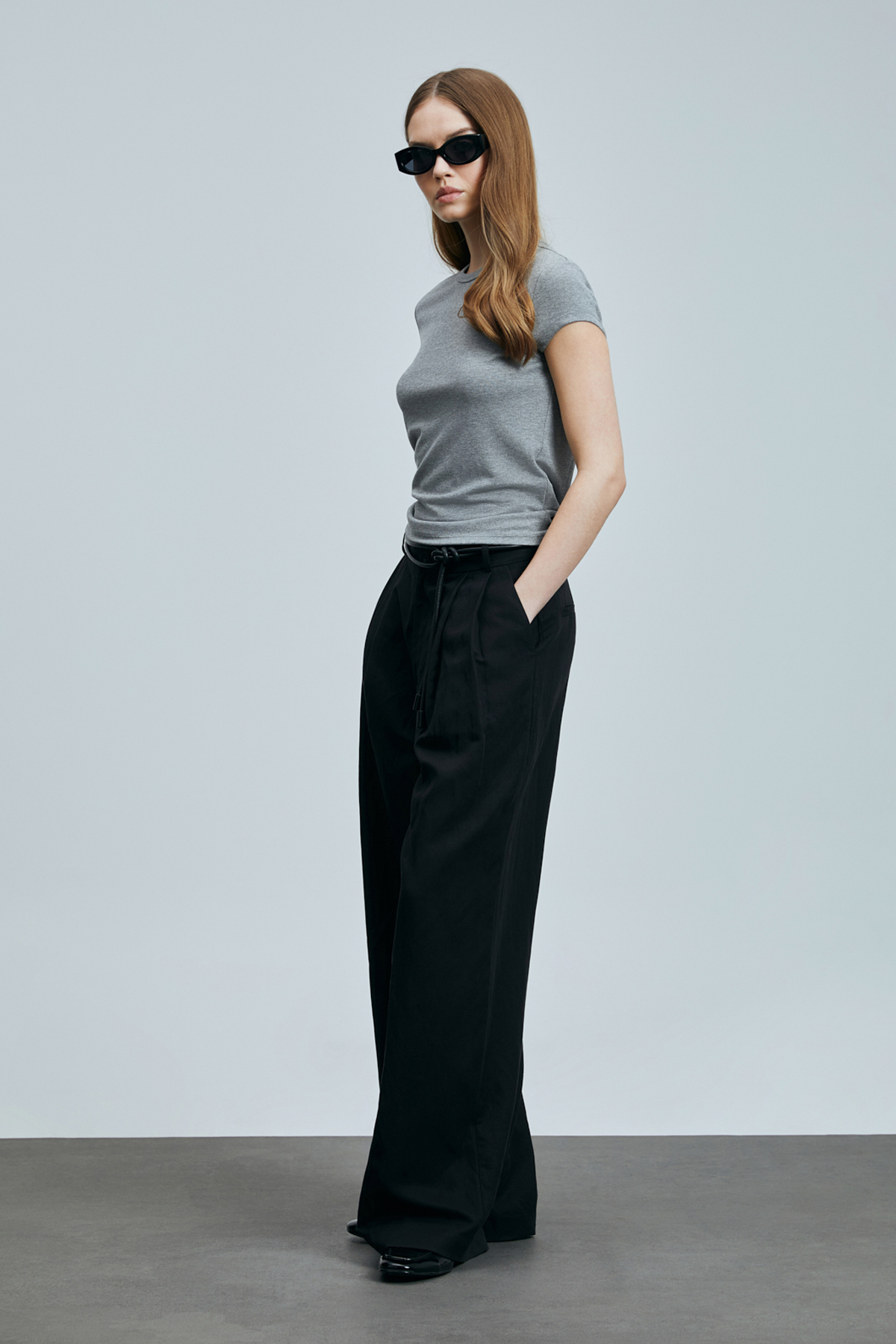 Ann Damen-T-Shirt grau - LUFIAN