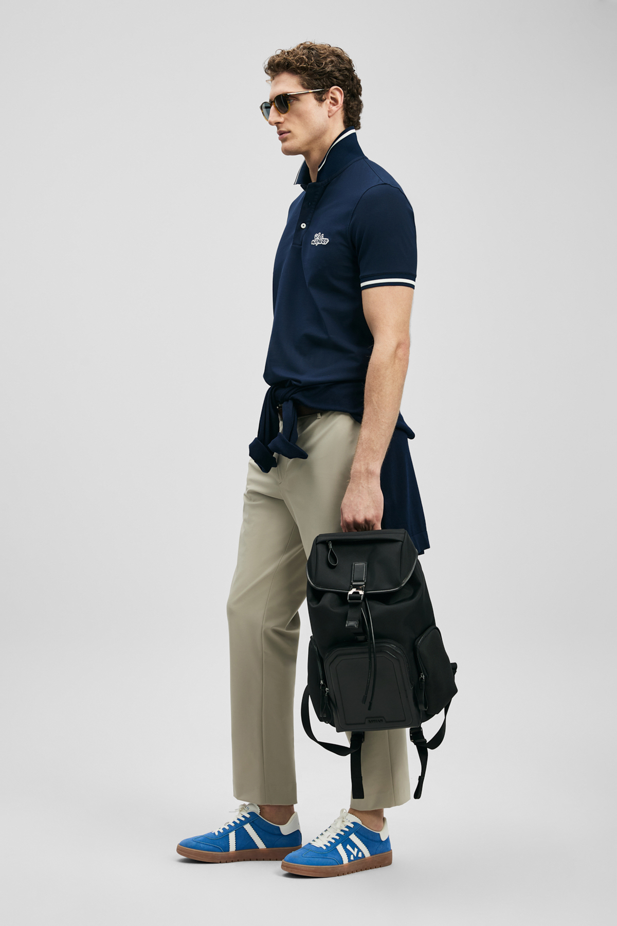 Artos Smartes Herren-Polo-T-Shirt in Marineblau - LUFIAN