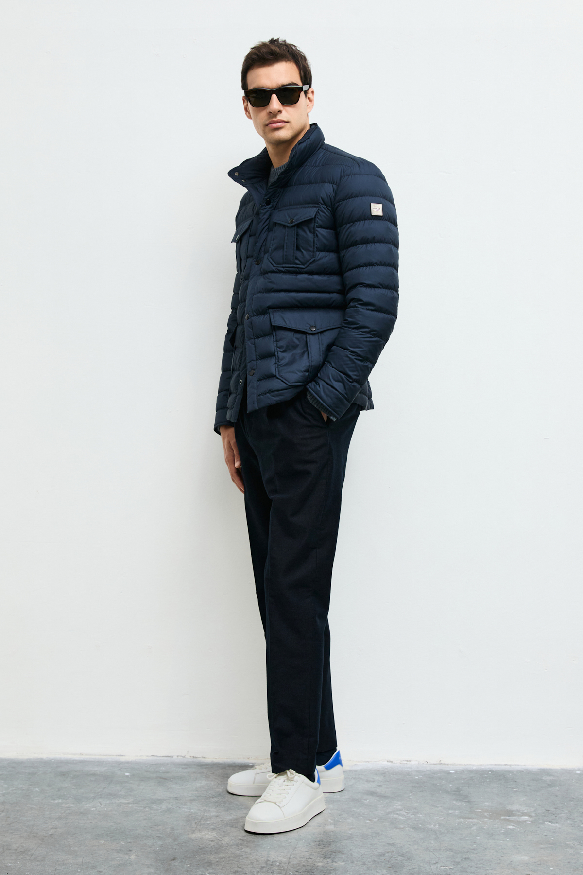 Daniel Herren-Daunenjacke Marineblau - Lufian
