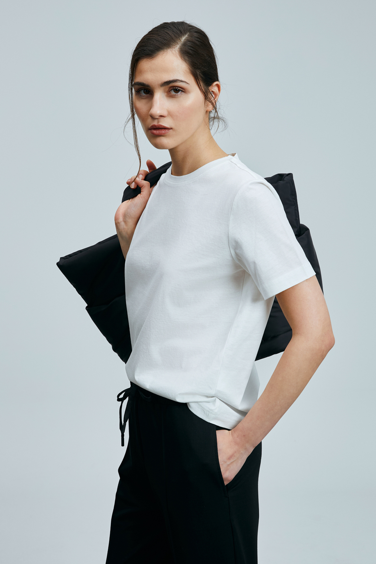 Dıdo Damen-T-Shirt in Off-White - LUFIAN