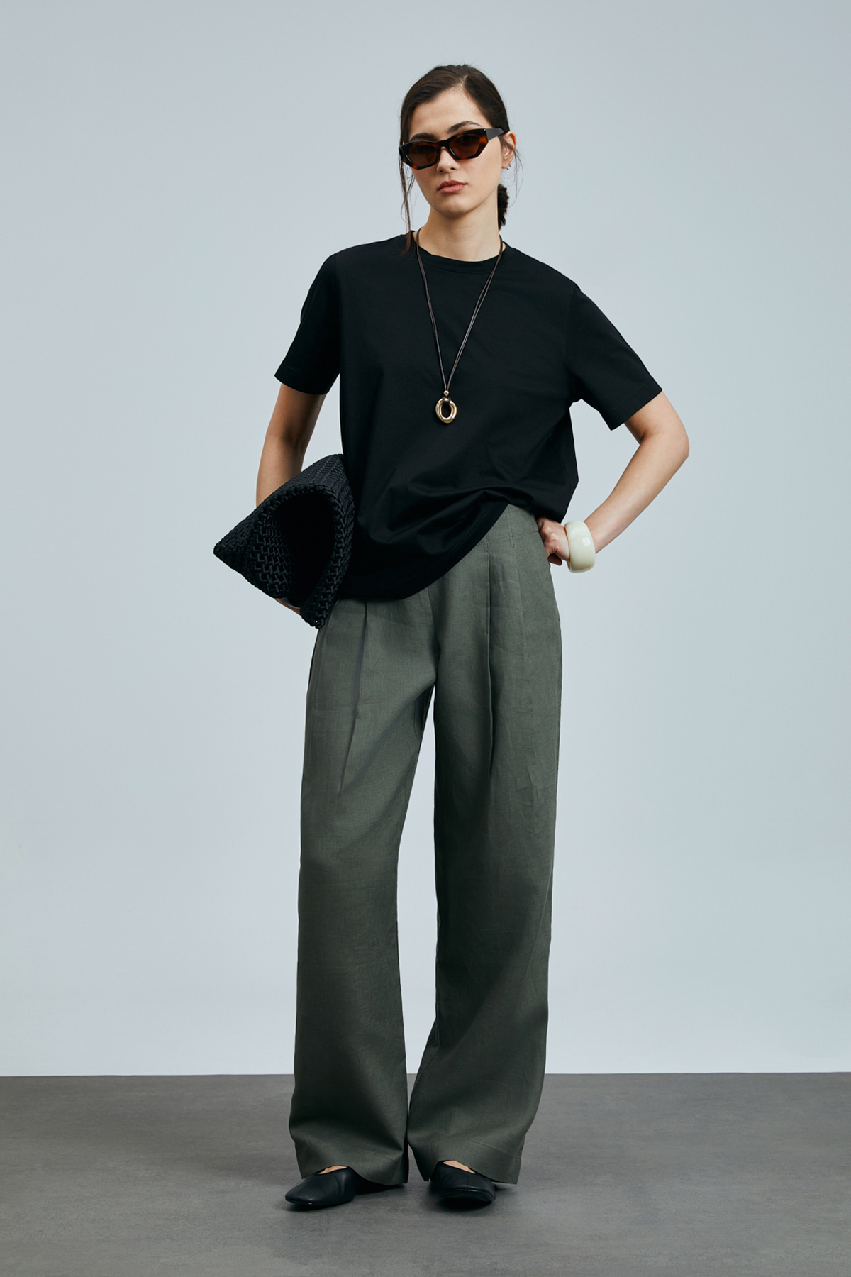 Dıdo Damen-T-Shirt Schwarz - LUFIAN