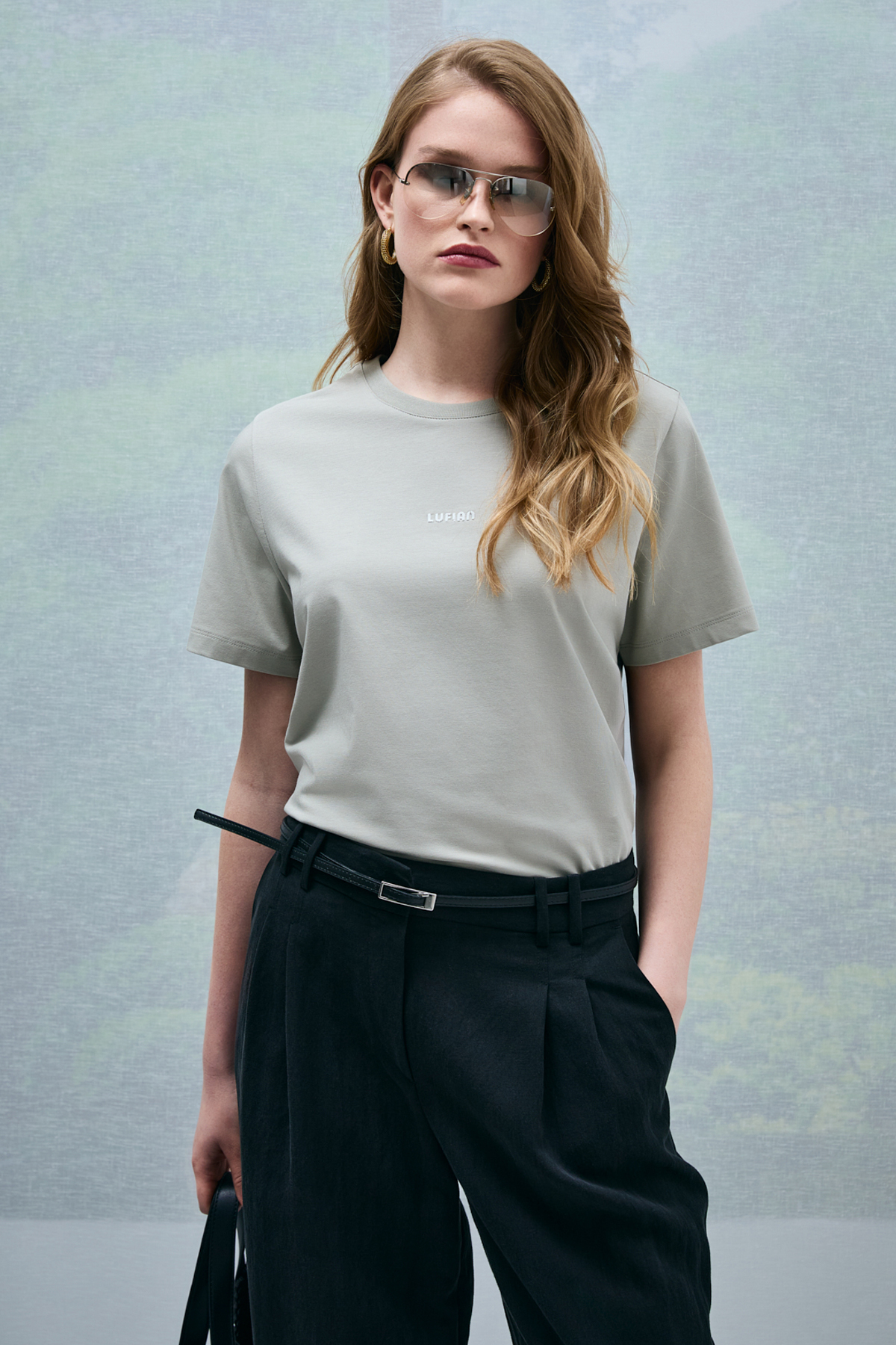 Dıdo Damen-T-Shirt mintgrün - LUFIAN