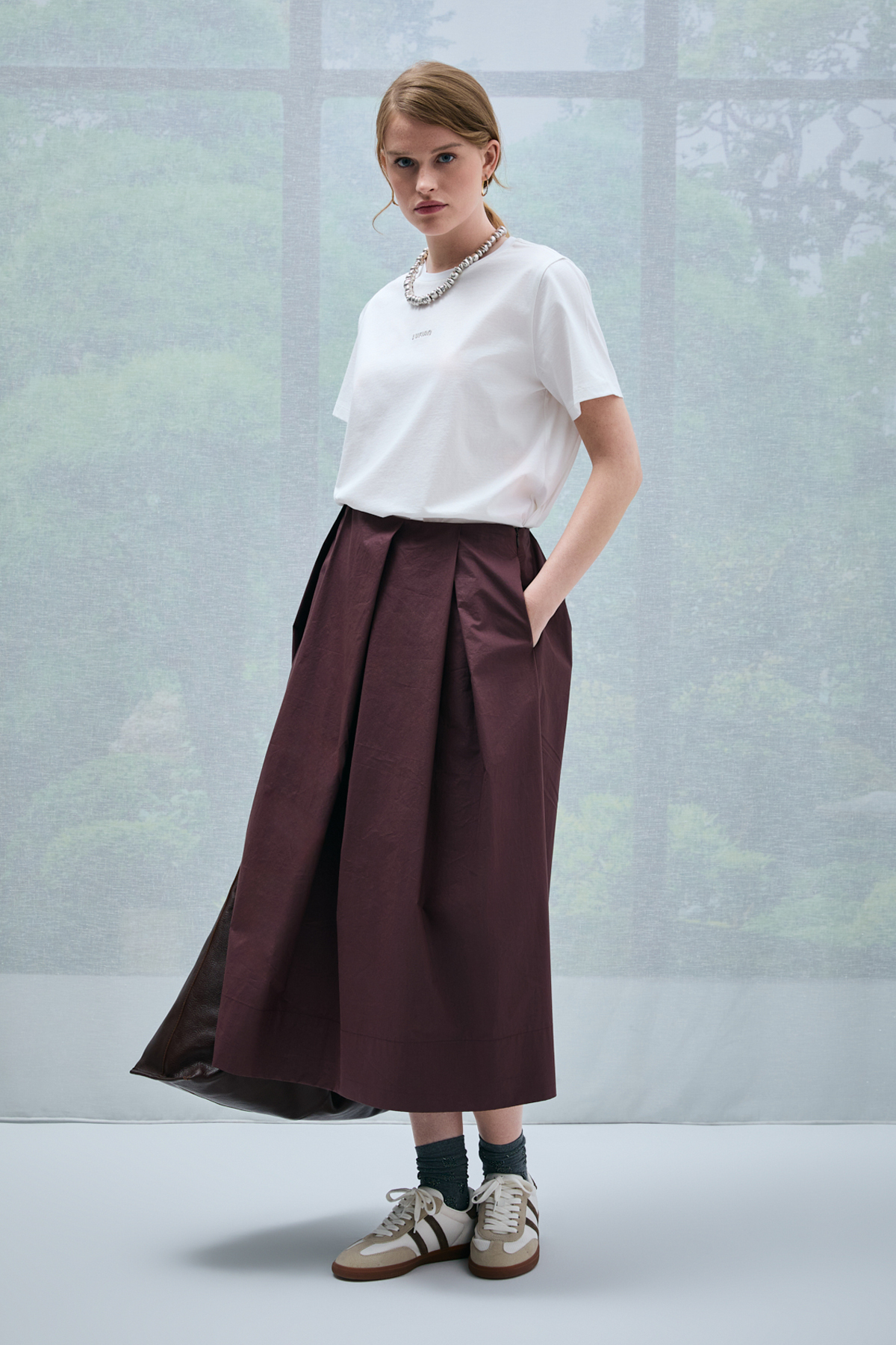 Dıdo Damen-T-Shirt in Off-White - LUFIAN