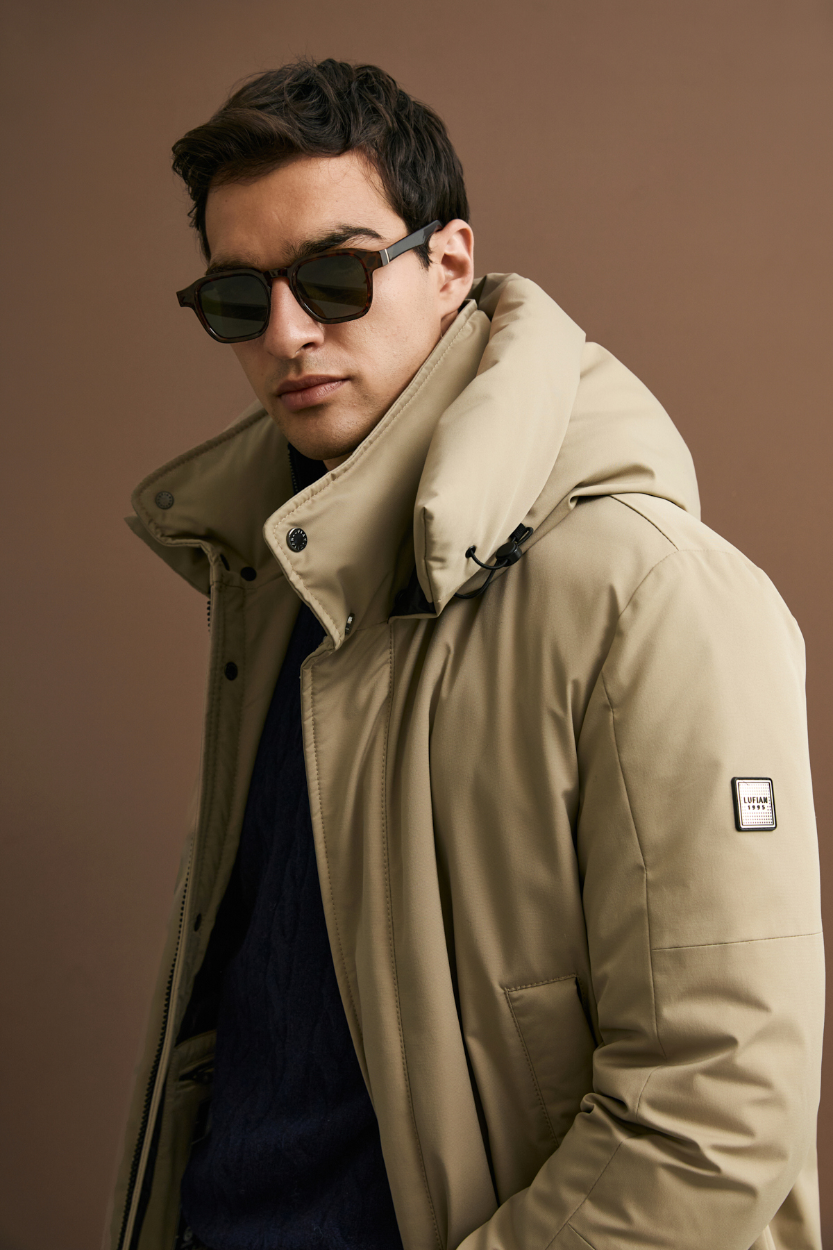 Donald Herren-Daunenjacke Beige - Lufian