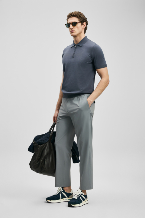 Fenrıc Schicke Herren-Chinohosen Slim Fit Grau - LUFIAN