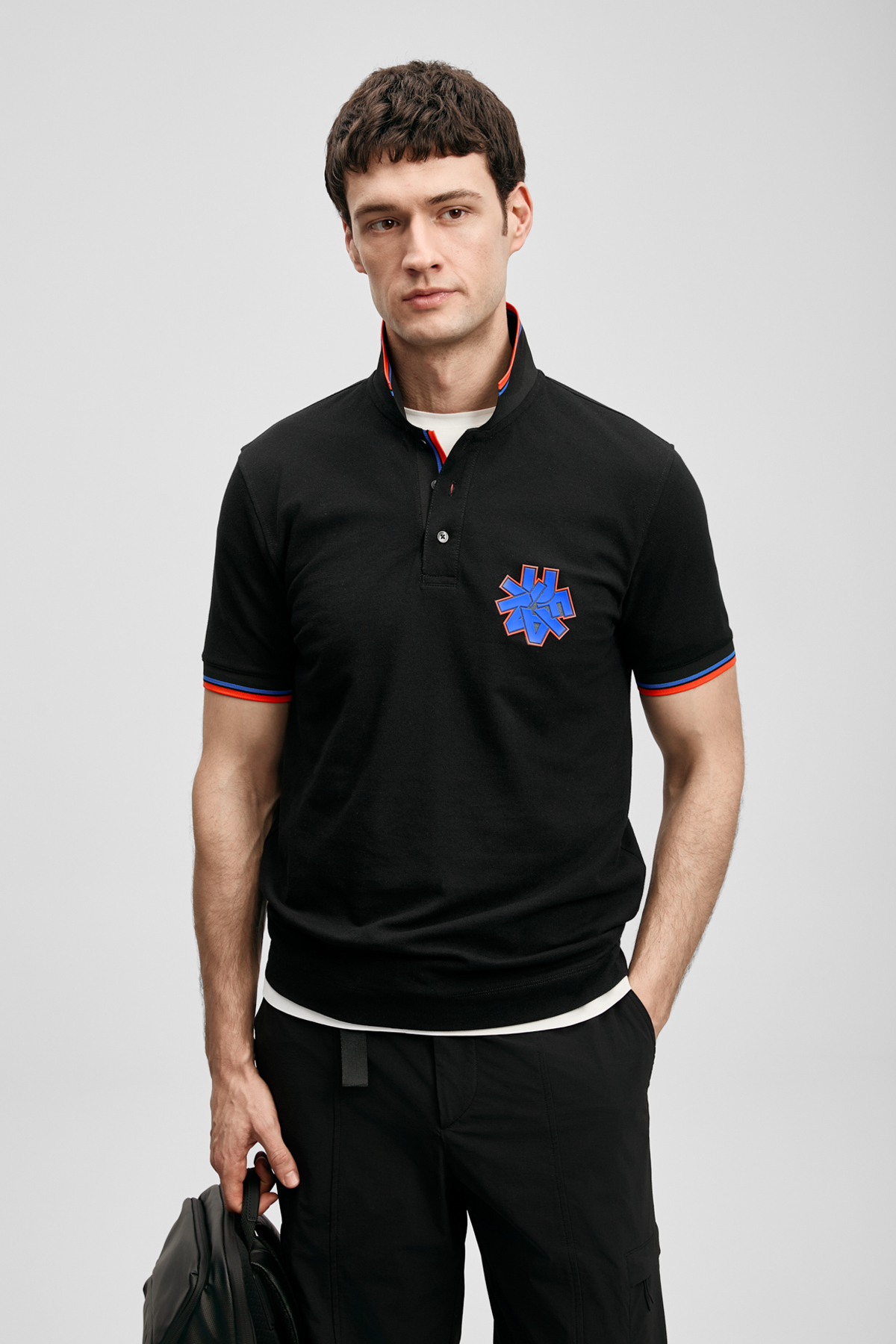 Gavın Schickes Herren-Polo-T-Shirt Schwarz - LUFIAN