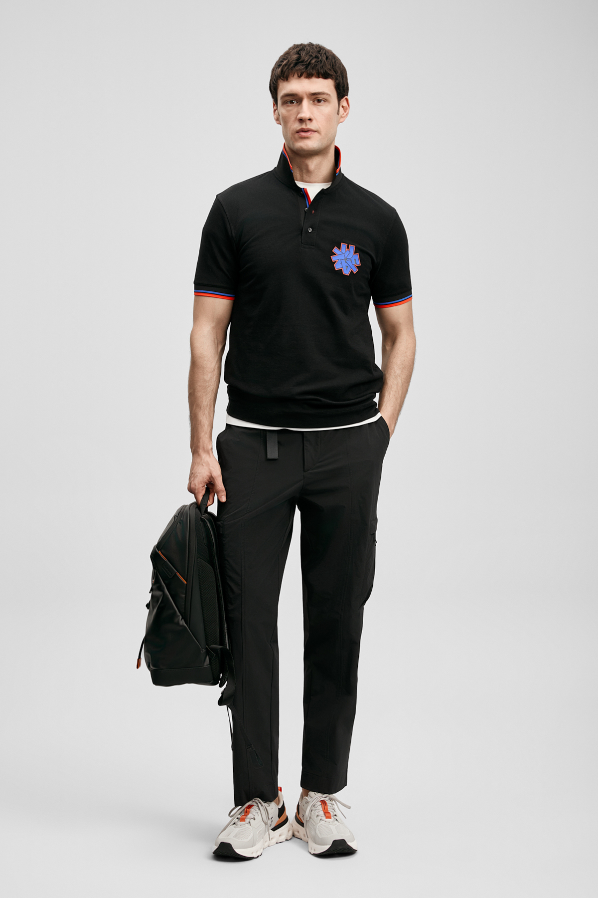 Gavın Schickes Herren-Polo-T-Shirt Schwarz - LUFIAN