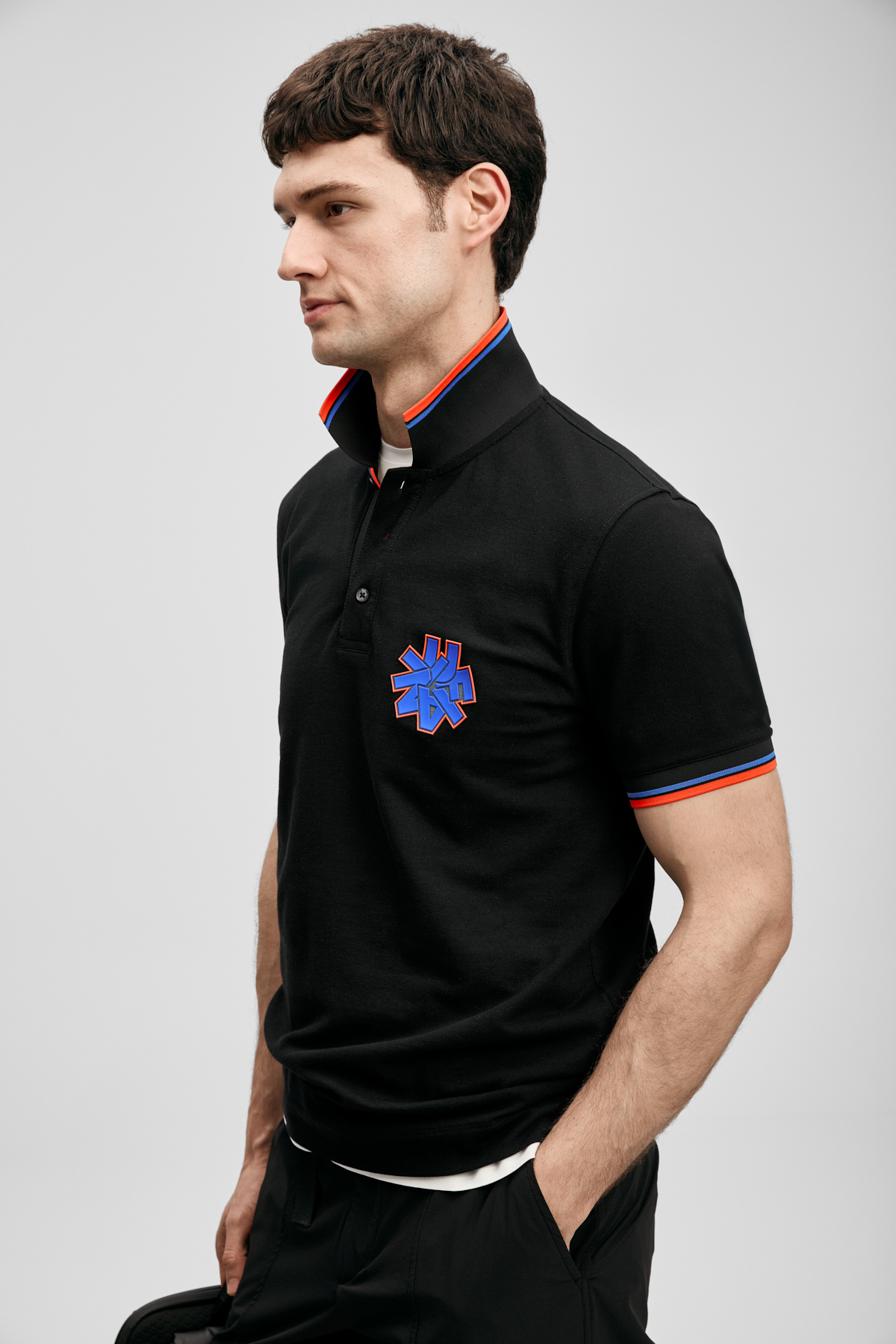 Gavın Schickes Herren-Polo-T-Shirt Schwarz - LUFIAN