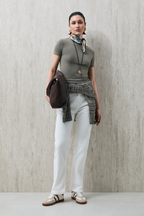 Hılton Damen-T-Shirt Grün - LUFIAN