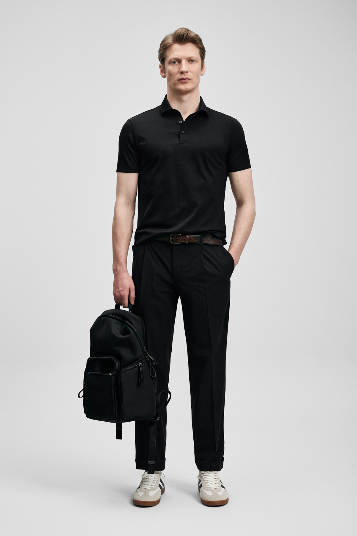 Jaxon Hi-Tech Performance nahtloses Poloshirt Schwarz - Lufian