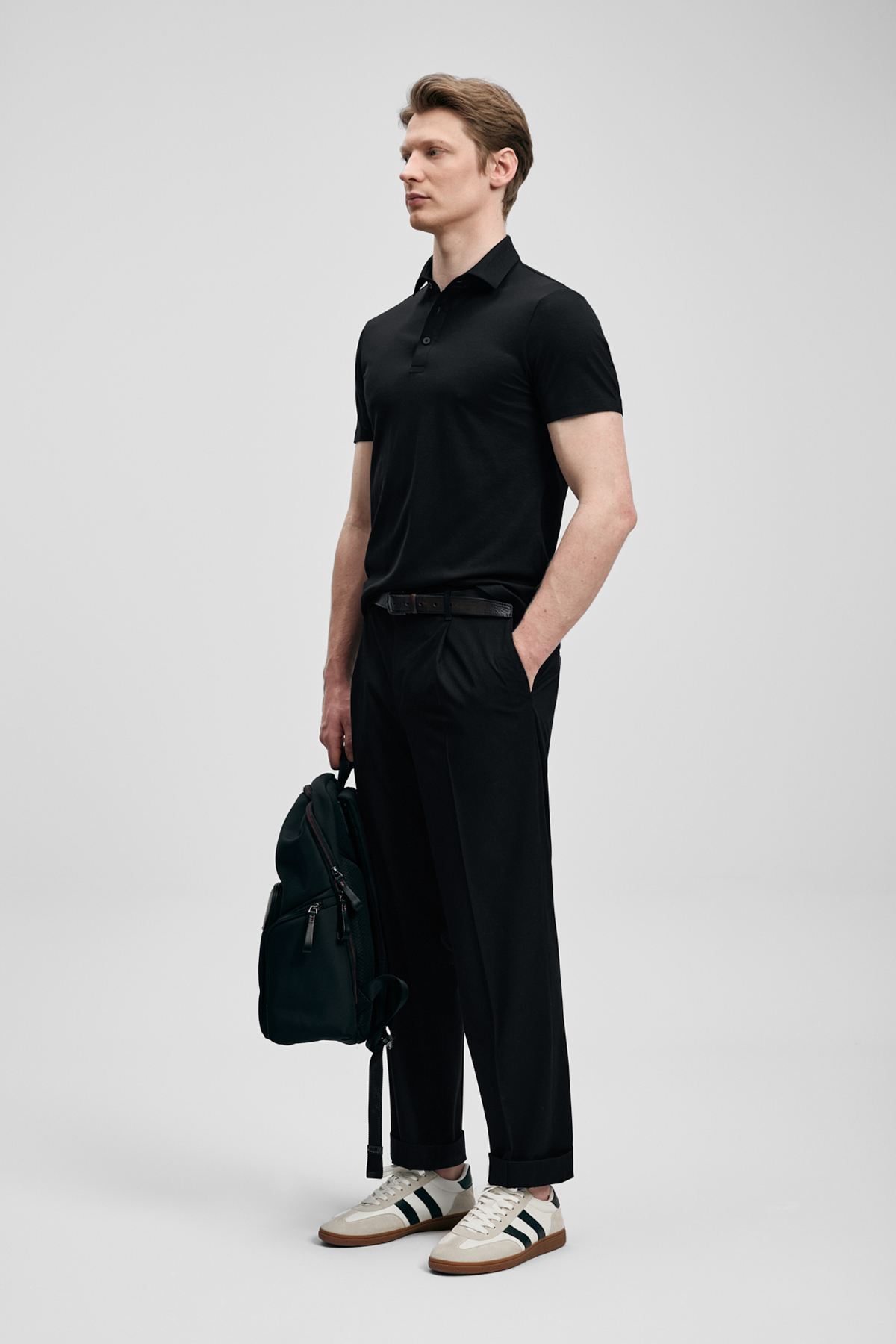 Jaxon Hi-Tech Performance nahtloses Poloshirt Schwarz - Lufian