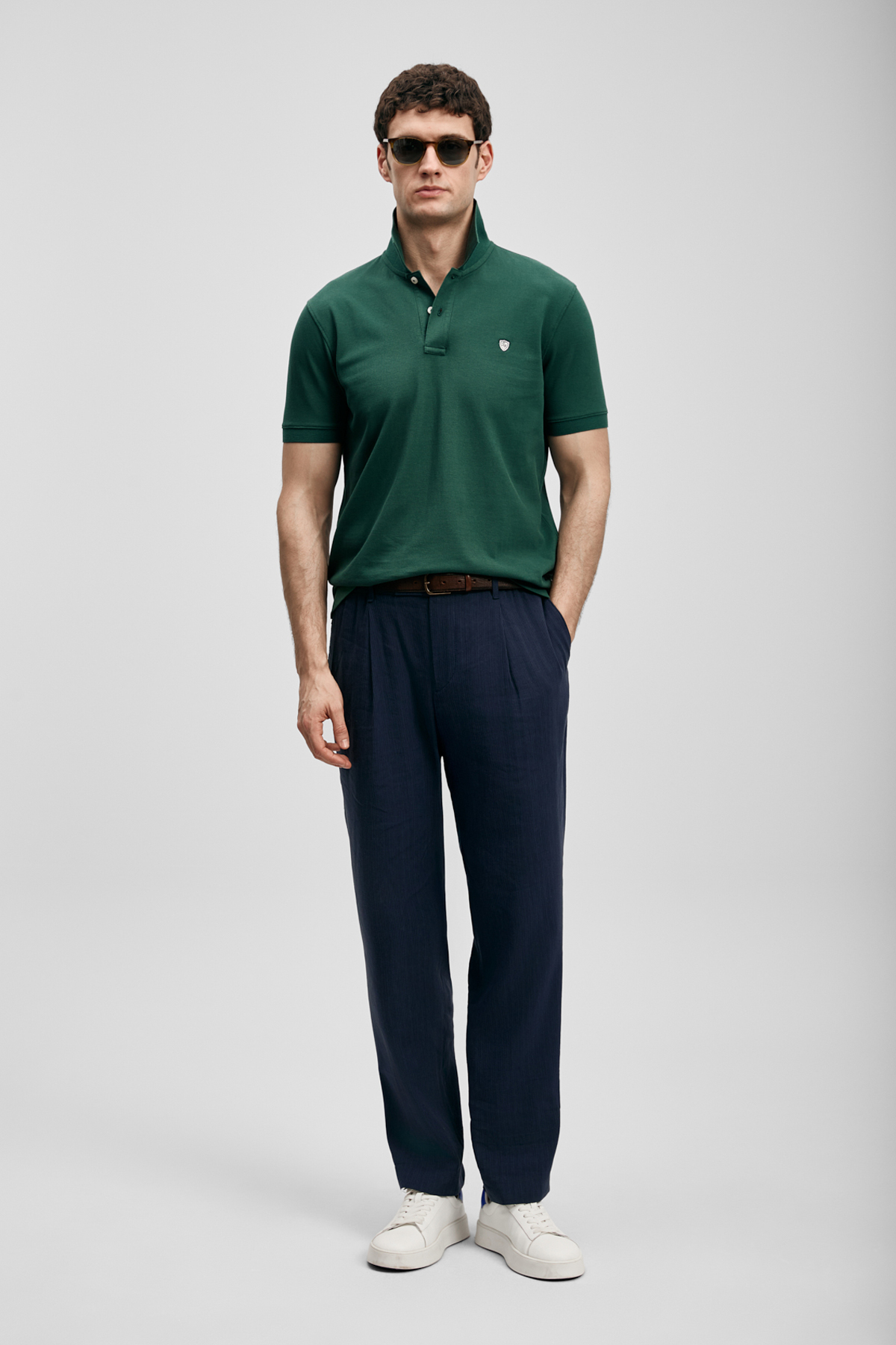 Laon Kluges Herren-Polo-T-Shirt Duck Green - LUFIAN