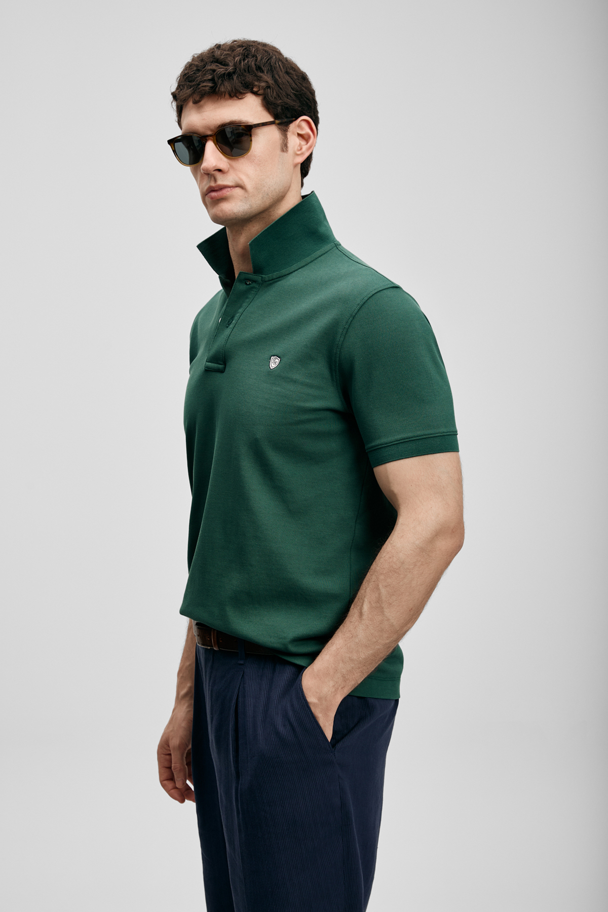 Laon Kluges Herren-Polo-T-Shirt Duck Green - LUFIAN