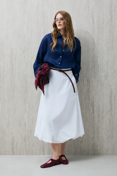 Lısa Damenrock in Off-White - LUFIAN