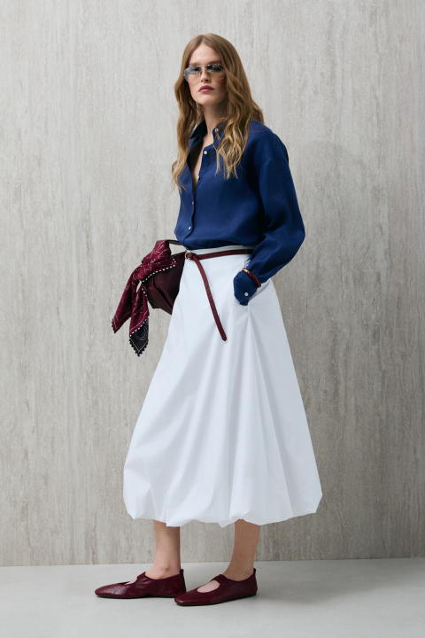 Lısa Damenrock in Off-White - LUFIAN